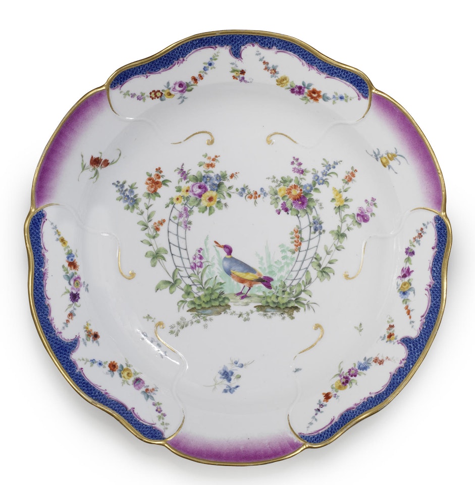 A large Meissen dish by Anonymous