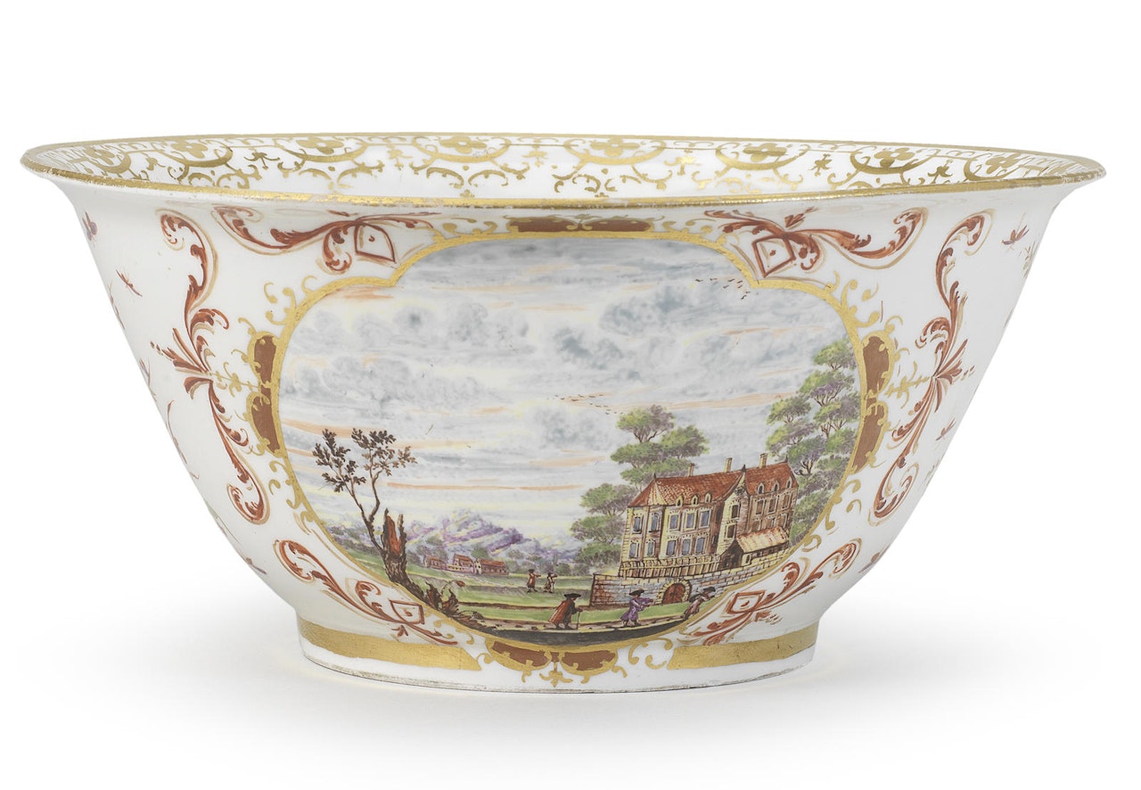 A Meissen slop bowl by Anonymous