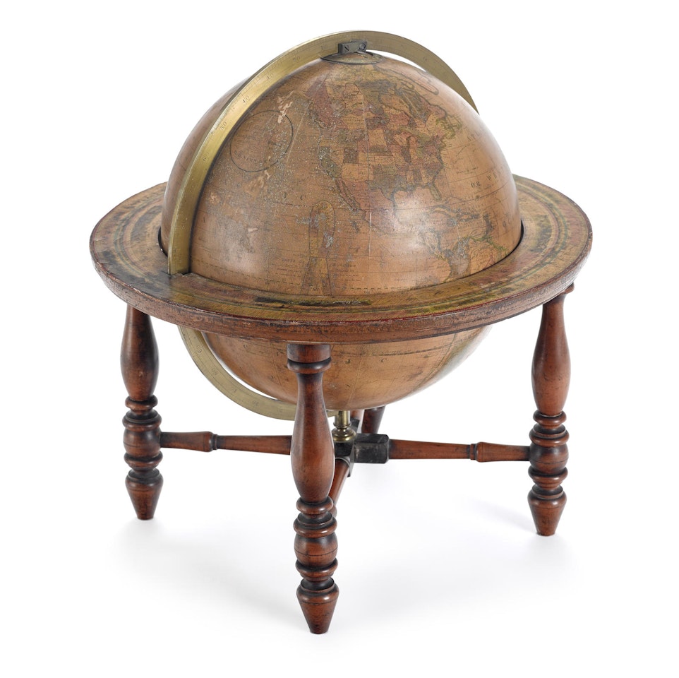 A 12-inch American Terrestrial Table Globe by Anonymous