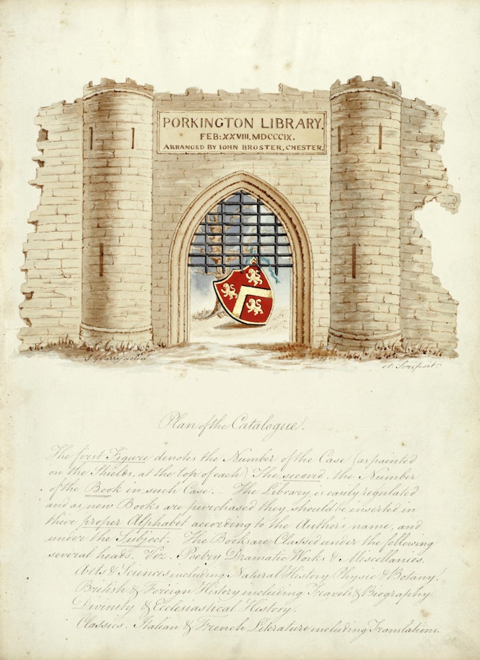 LIBRARY CATALOGUE - PORKINGTON by Anonymous