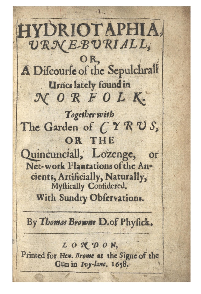 BROWNE (THOMAS) by Anonymous