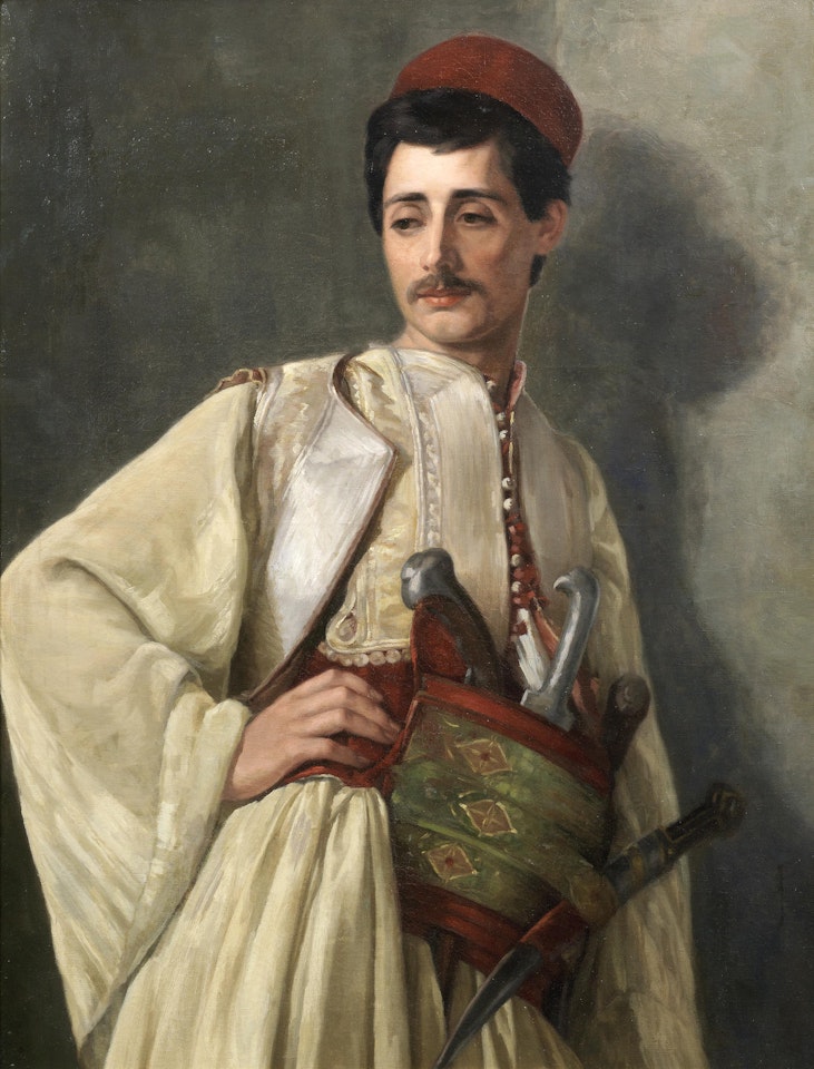 Young Balkan soldier by Continental School