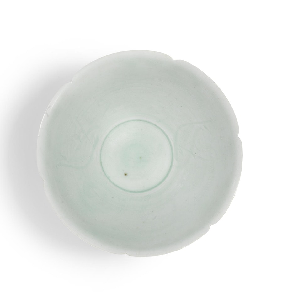 A qingbai incised lobed bowl by Anonymous