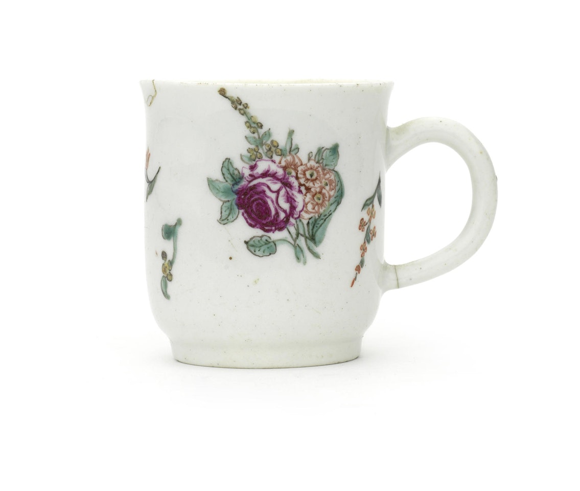 An interesting early English porcelain coffee cup by Anonymous