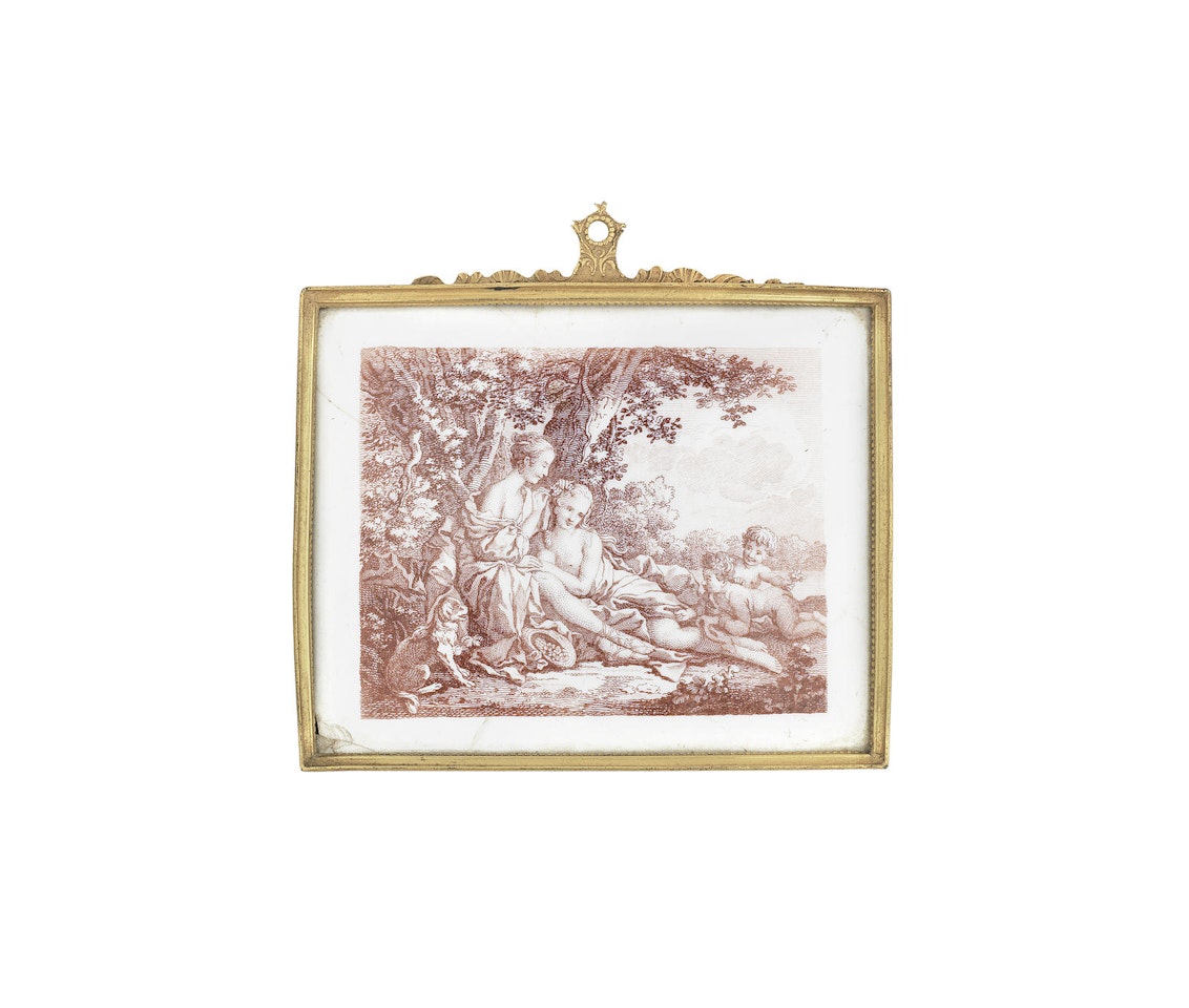 A Battersea enamel plaque by Anonymous