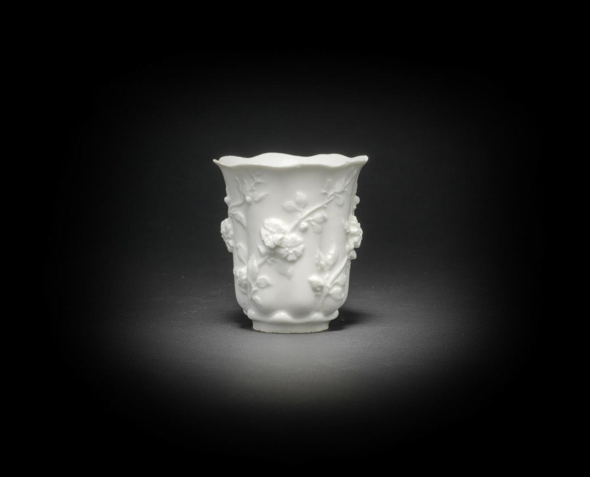 A Chelsea white teaplant beaker by Anonymous