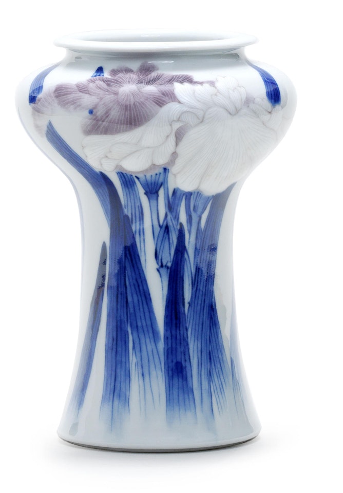 A small porcelain vase, By Makuzu Kozan by Anonymous