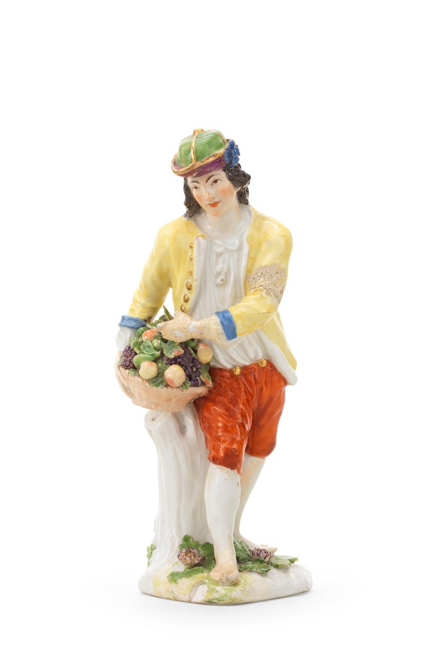 A Meissen figure of a vegetable seller by Anonymous