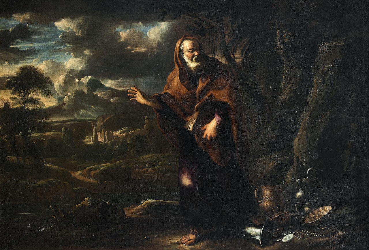 Diogenes by Roman School