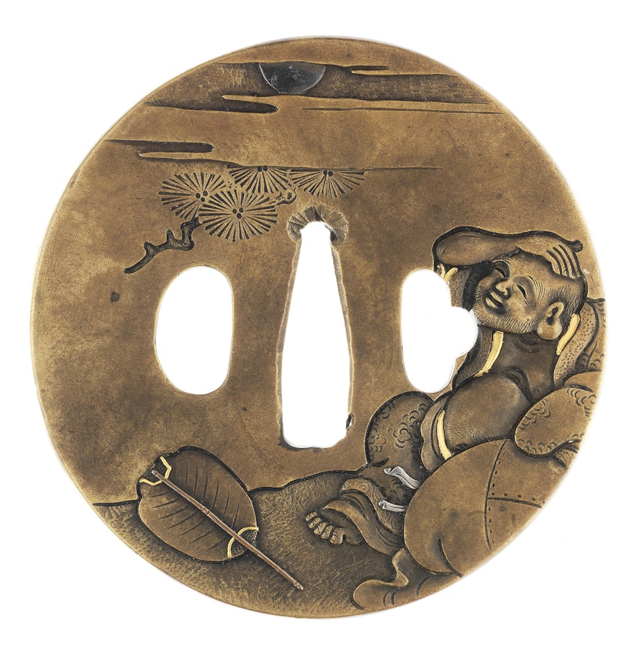 A sentoku tsuba By Nara Tsuneshige by Anonymous