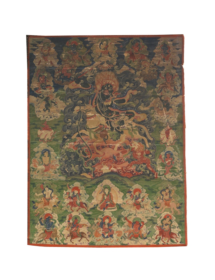 A thangka of Shri Devi by Anonymous
