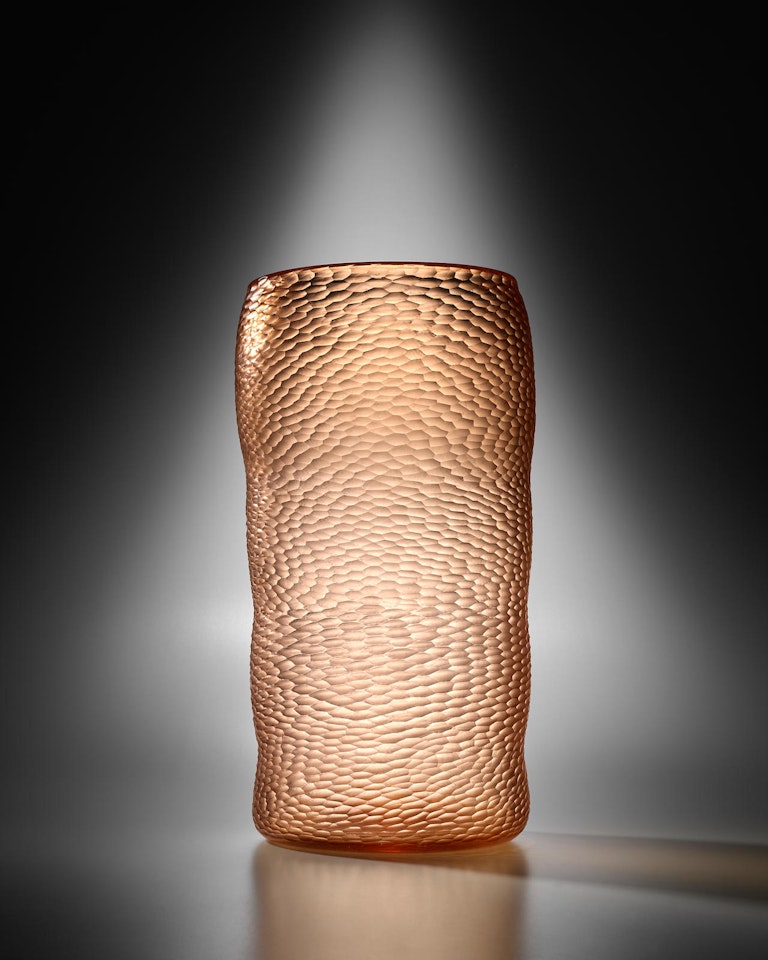 Rare Monumental Battuto Vase by Carlo Scarpa