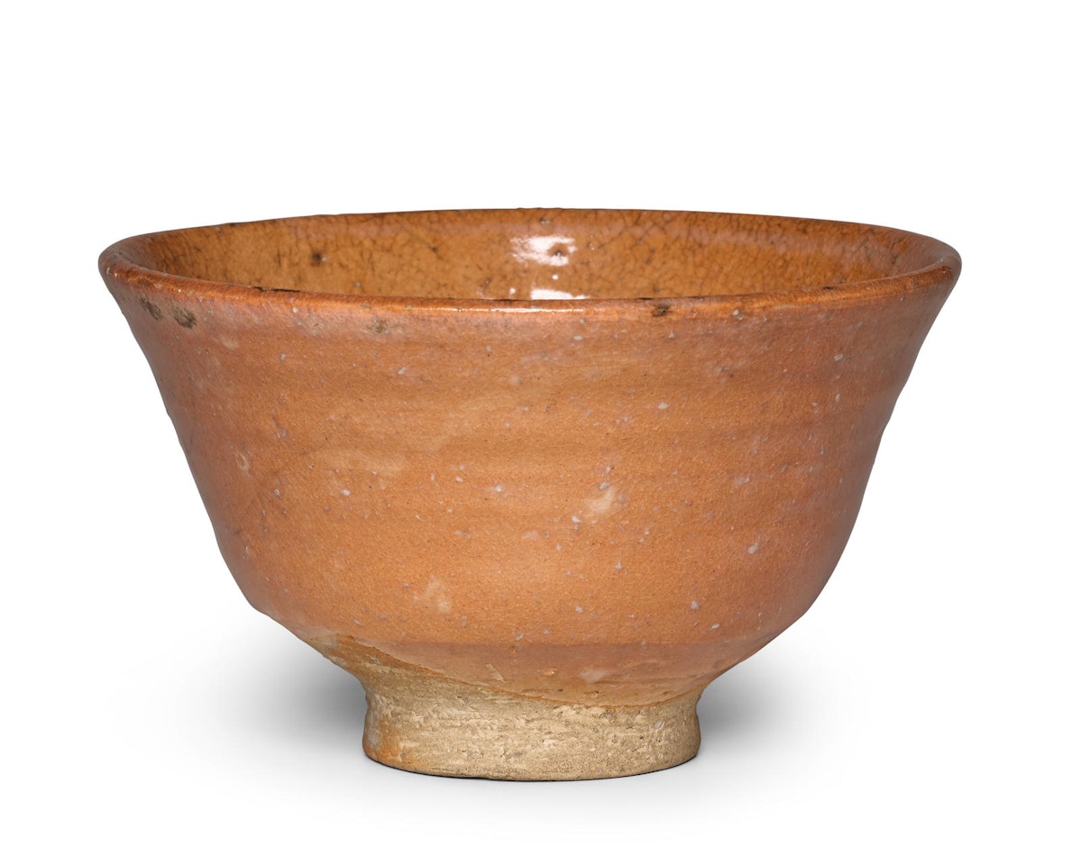 A Hagi-style tea bowl by Anonymous
