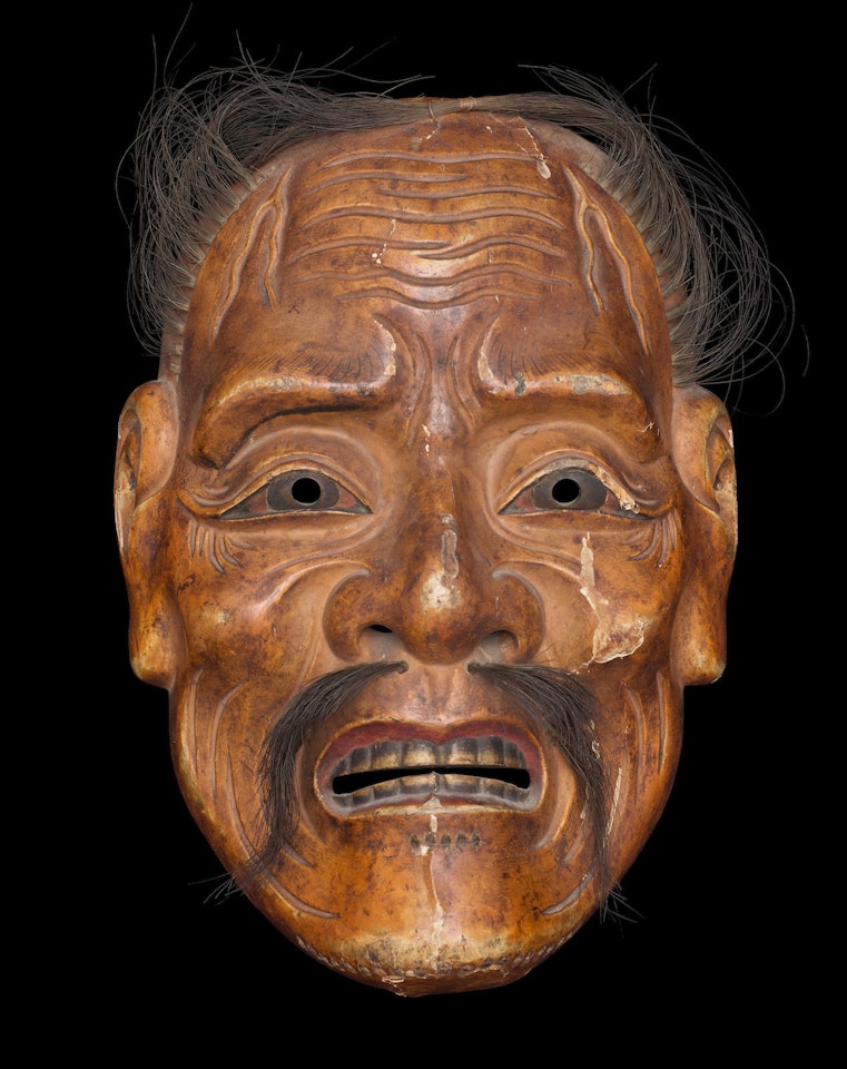 A Noh Mask of Sanko jo by Anonymous