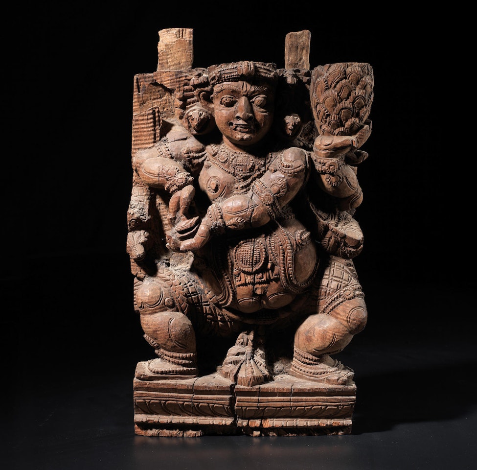 A WOOD PANEL OF A GANA by Anonymous