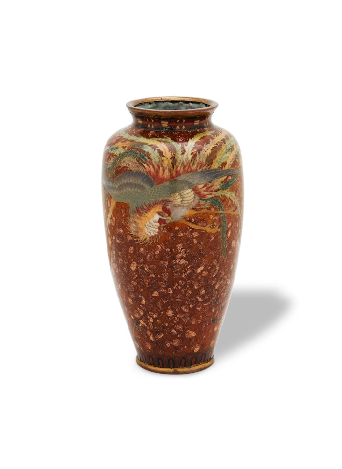 Two CLOISONNÉ-ENAMEL vases by Anonymous