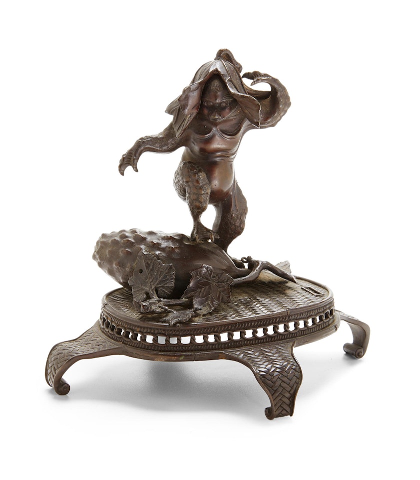 A bronze model of a Kappa by Anonymous