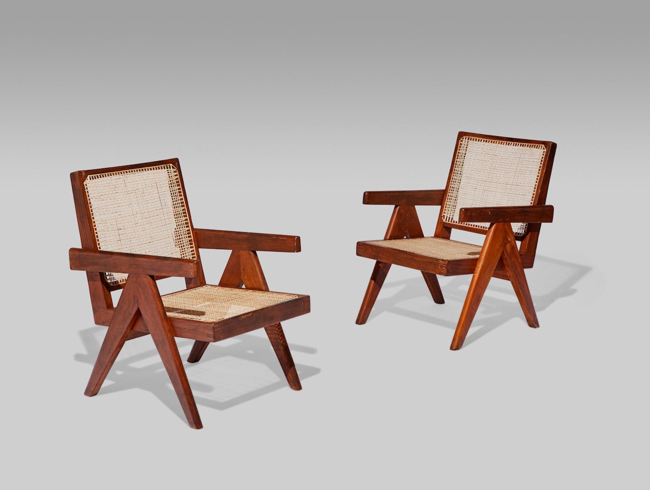 Pair of Easy Chairs by Pierre Jeanneret