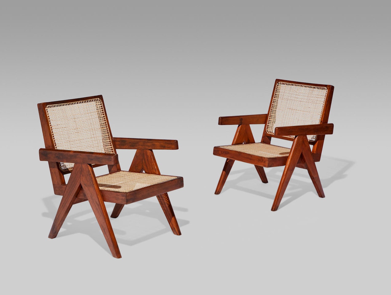 Pair of Easy Chairs by Pierre Jeanneret