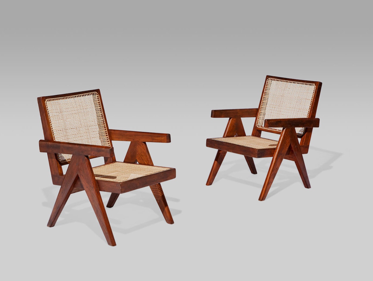 Pair of Easy Chairs by Pierre Jeanneret