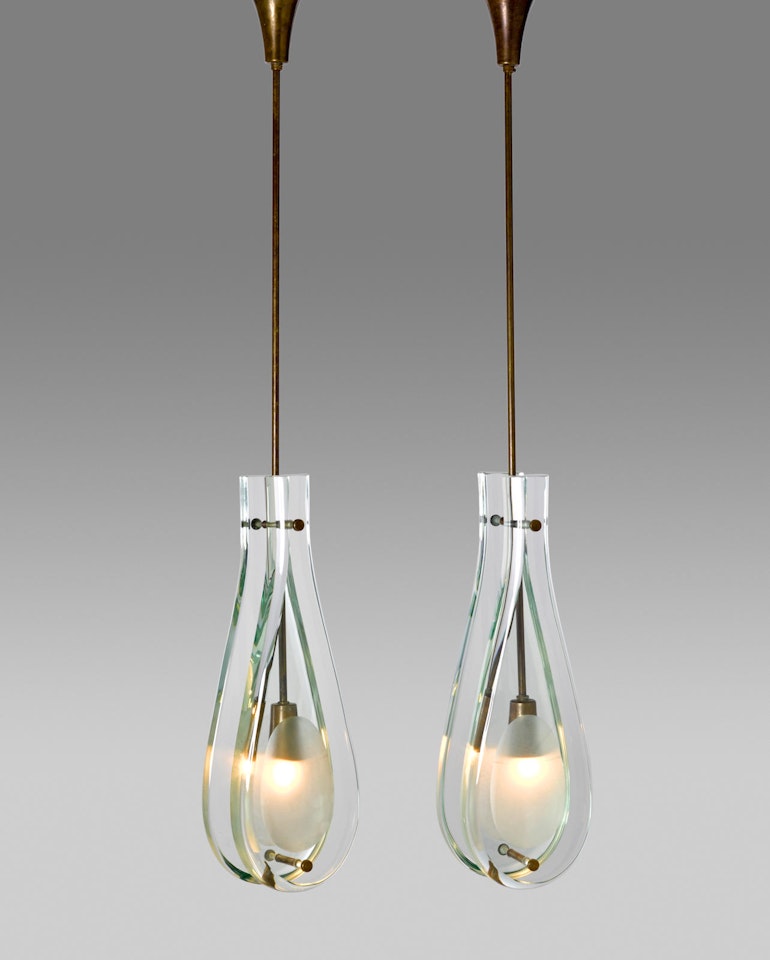 Pair of Ceiling Lights by Max Ingrand