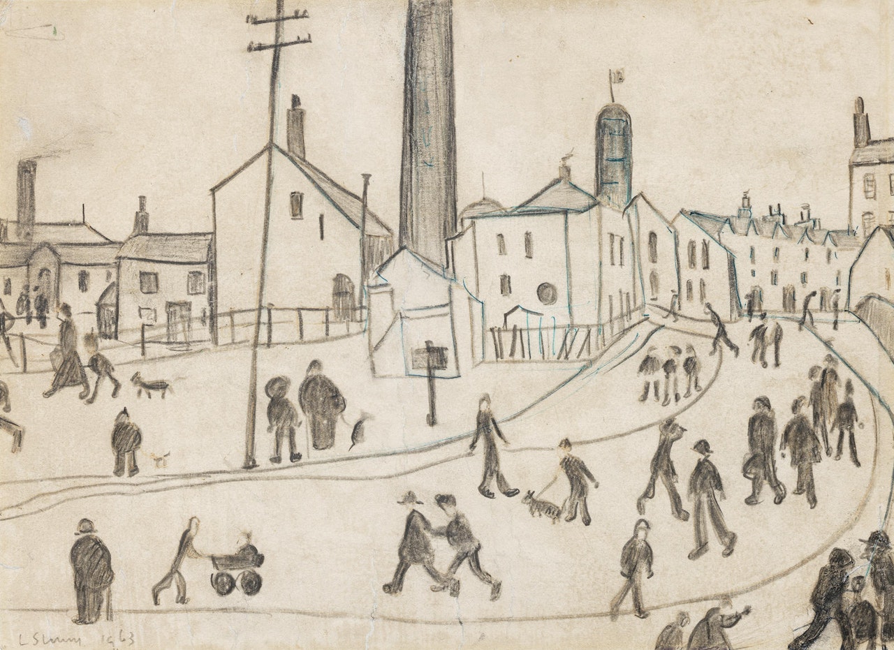 Northern Street Scene by Laurence Stephen Lowry