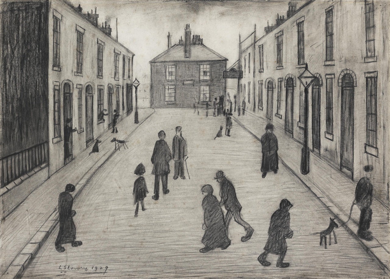 Oldham Road by Laurence Stephen Lowry