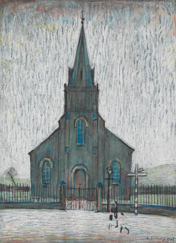 Church, Wath Brow, Cleator Moor by Laurence Stephen Lowry