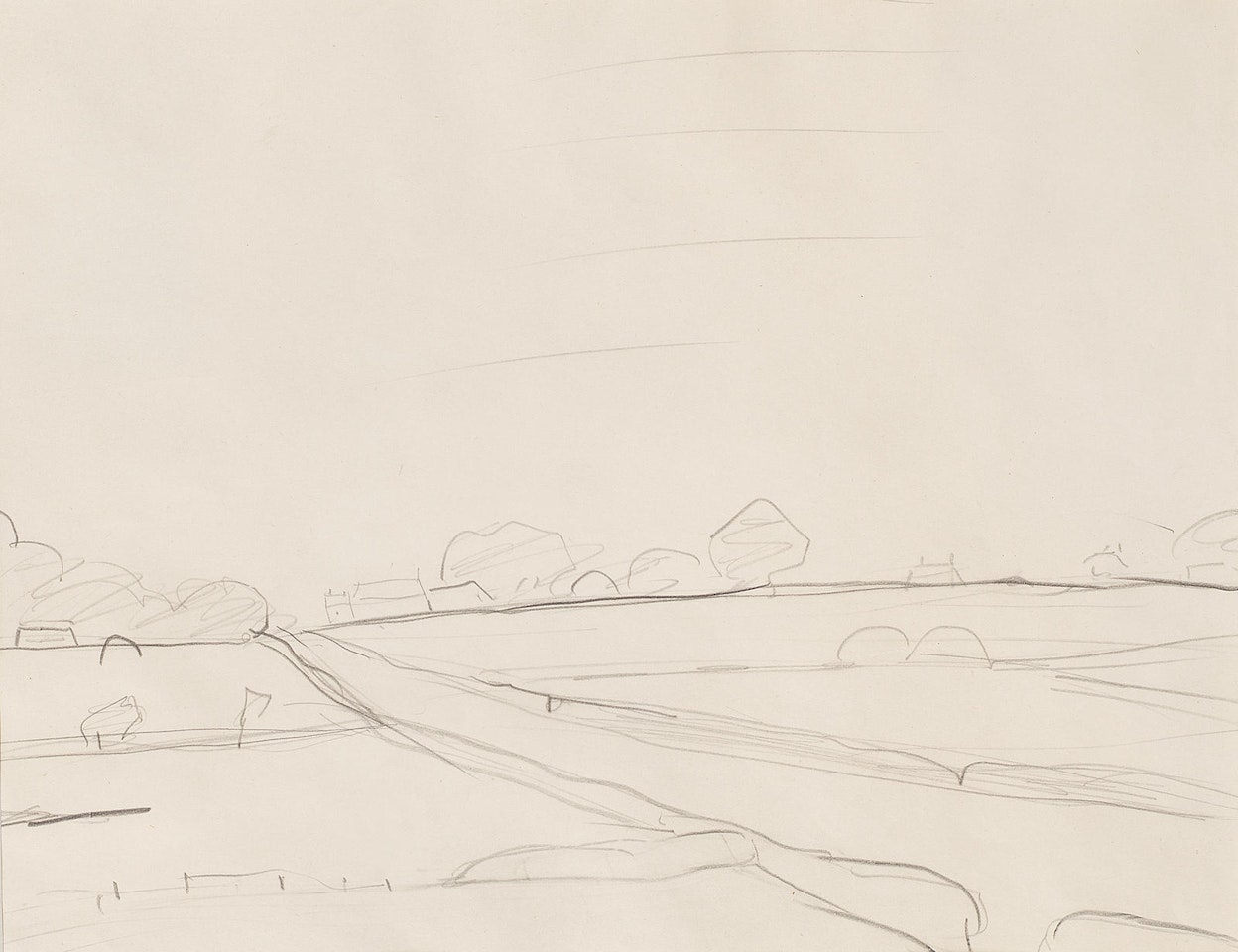 A Country Road by Laurence Stephen Lowry
