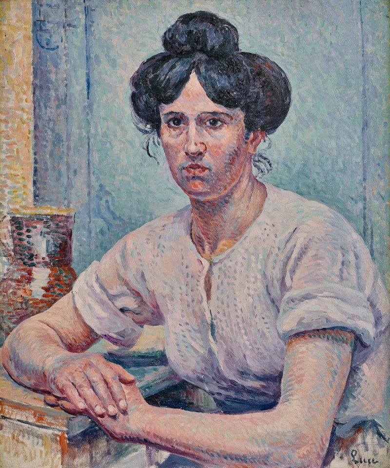 Portrait de Femme, La Blanchisseuse (Philiberte Givort) by Maximilien Luce