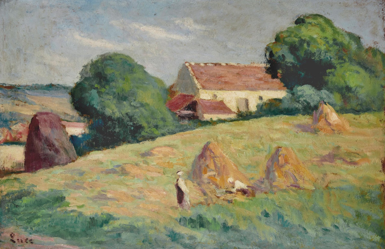 Meules de foin by Maximilien Luce