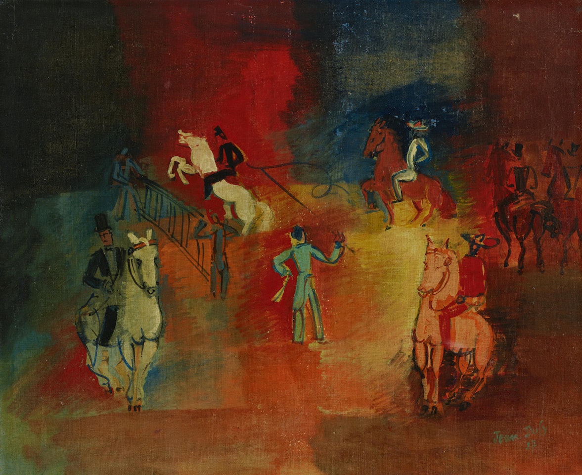 Cavalier à l'obstacle by Jean Dufy