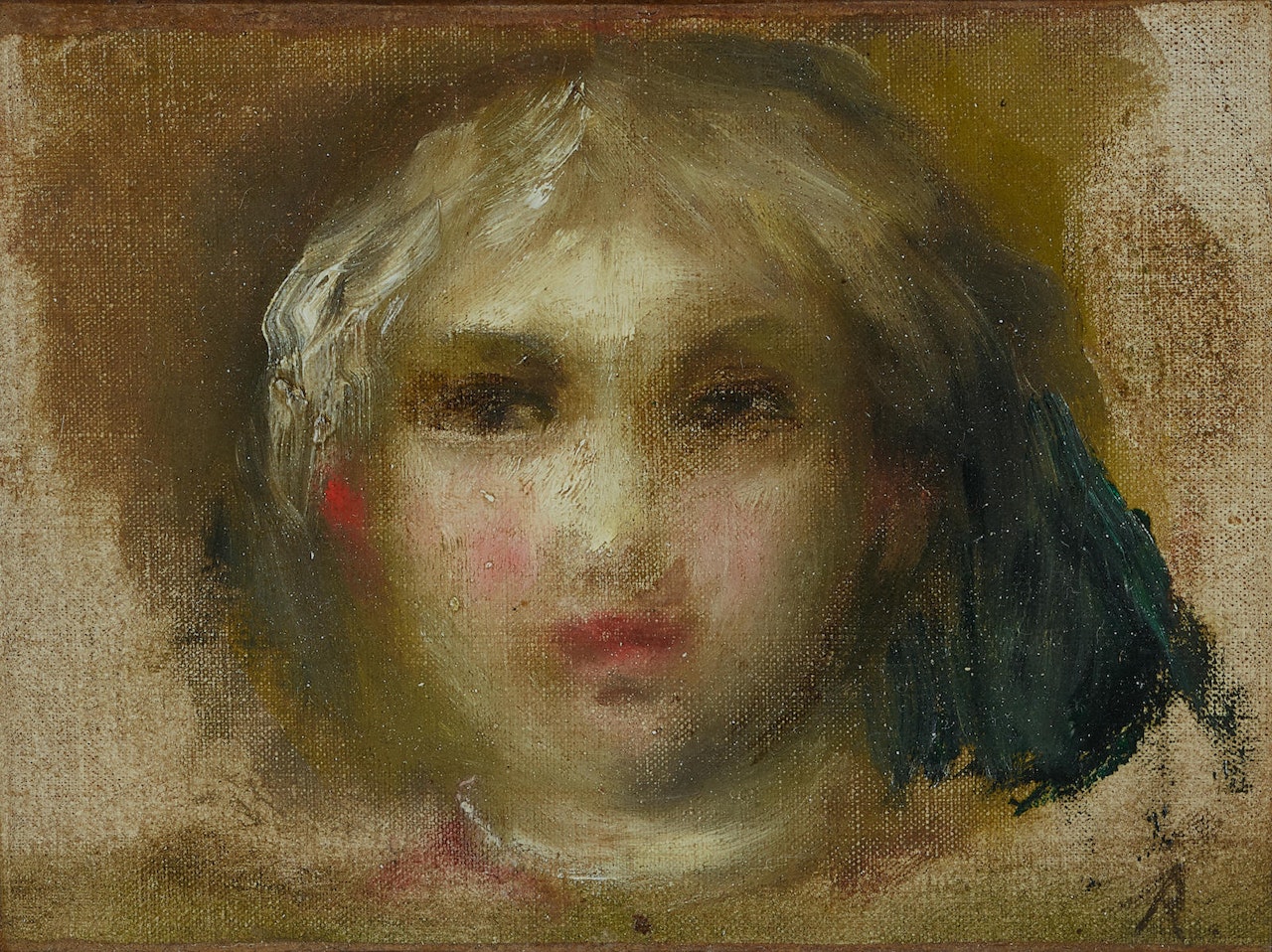 Portrait de fille by Pierre-Auguste Renoir