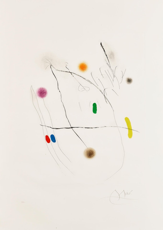 Gravé sur Le Grivre II(D. 552) by Joan Miró
