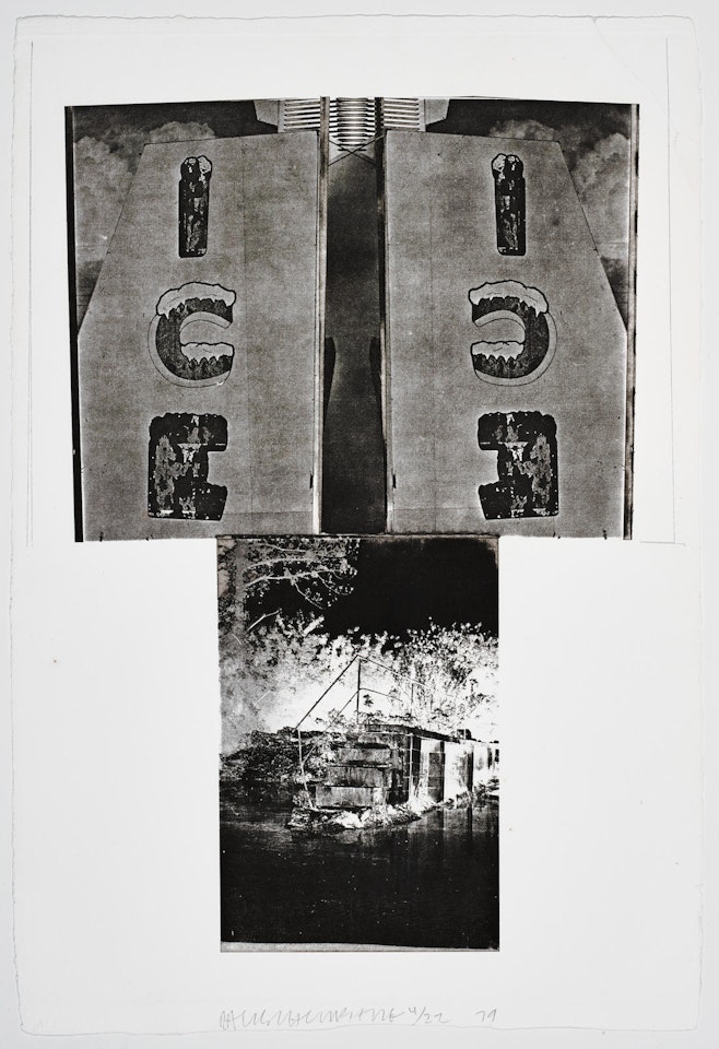 Etching III, from Glacial Decoy Series(S. 96-100) by Robert Rauschenberg