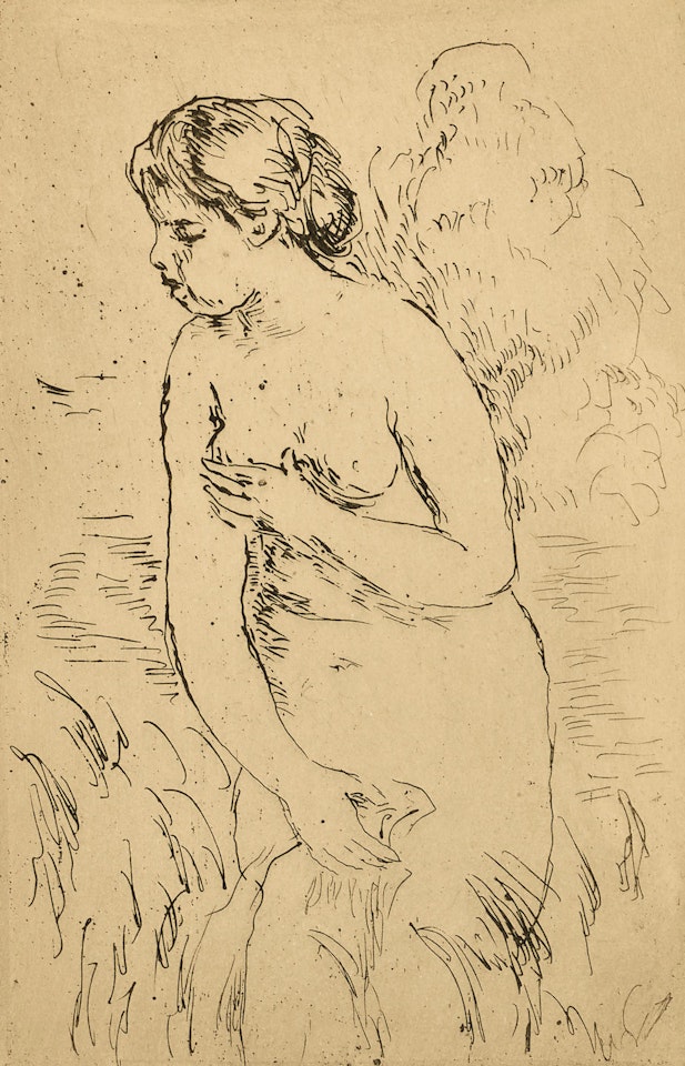 Baigneuse Debout à Mi-Jambes(L. 23) by Pierre-Auguste Renoir