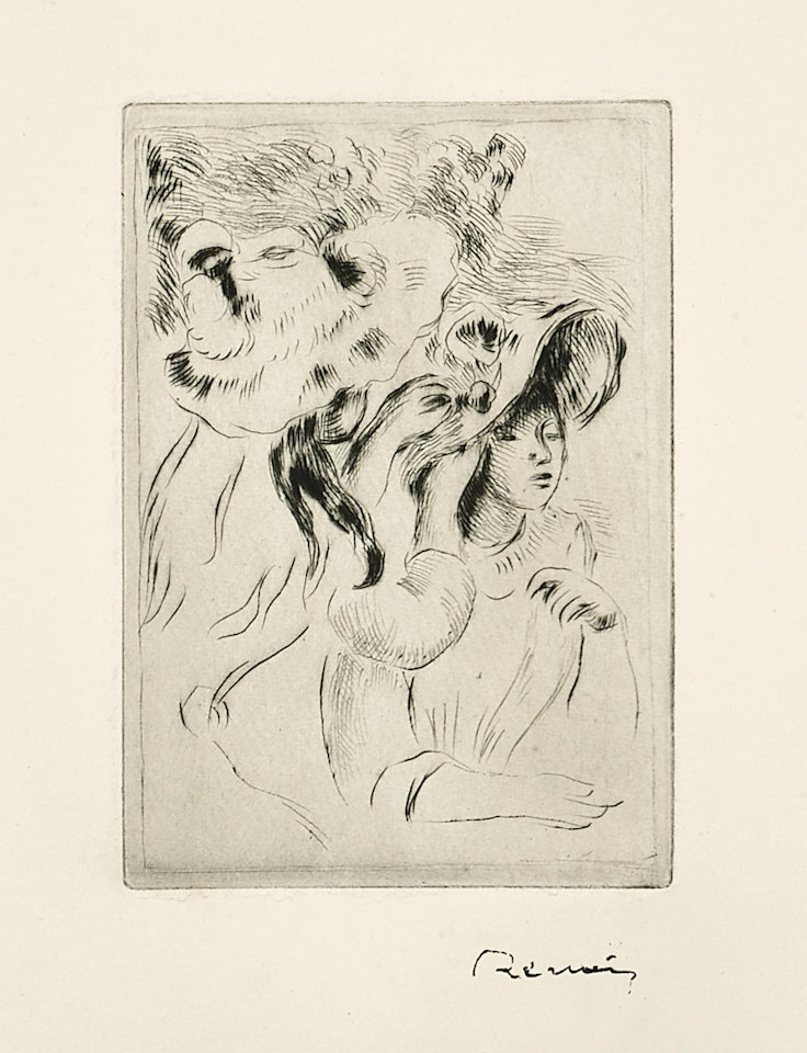 Le Chapeau Epinglé, 2nd state(D. 6) by Pierre-Auguste Renoir