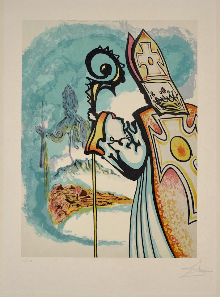 King Richard, from Ivanhoe (F. 78-8.A) by Salvador Dali