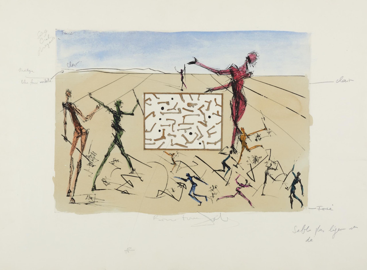L’Électronique (Electronics), for Hommage à Leonardo da Vinci (American Inventions) by Salvador Dali
