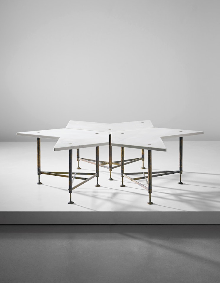 Rare set of three modular coffee tables by Gio Ponti