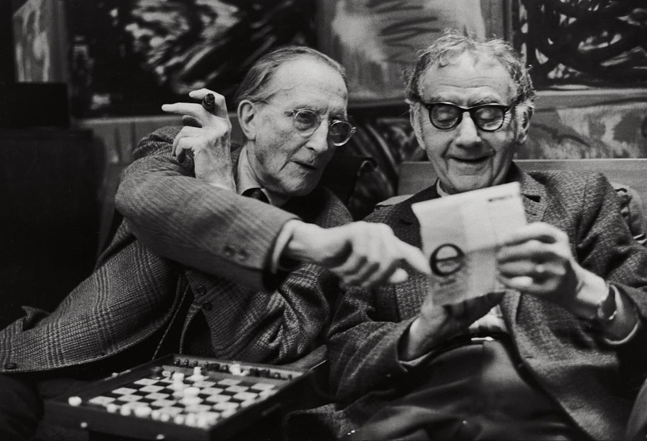 Marcel Duchamp and Man Ray, Paris, 1968 by Henri Cartier-Bresson
