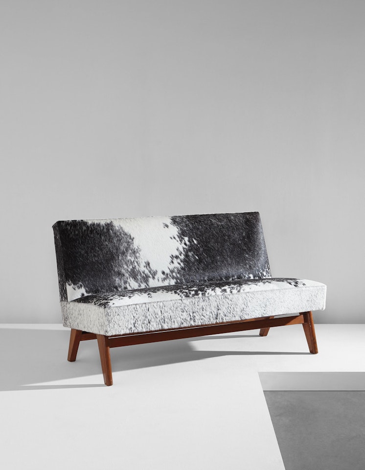 Banquette, model no. PJ-SI-38-B, designed for the High Court, Chandigarh by Pierre Jeanneret