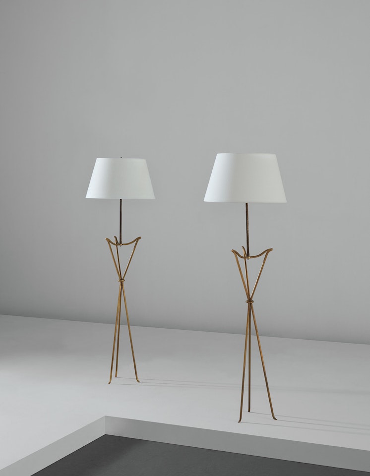 Pair of floor lamps by Jean-Michel Frank