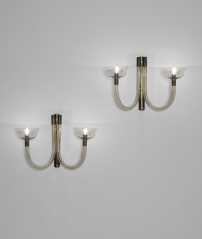 Pair of wall lights by Carlo Scarpa
