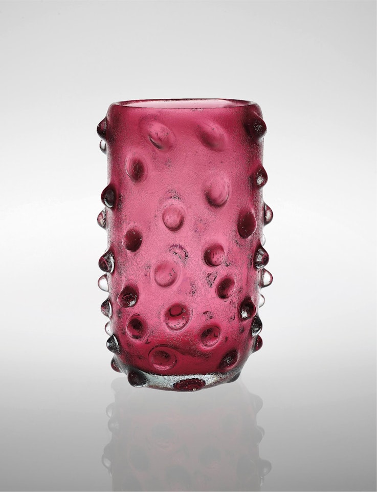 Cylindrical 'Corroso' vase, model no. 4100 by Carlo Scarpa