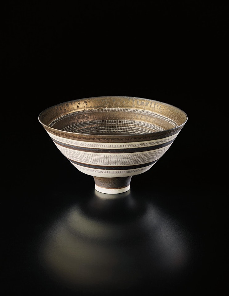 Conical bowl by Lucie Rie