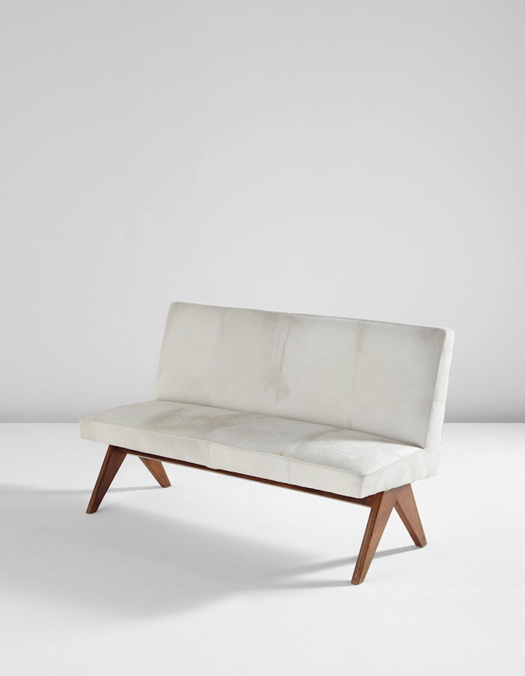 "Public bench," model no. PJ-SI-37-B, designed for the High Court, Chandigarh by Pierre Jeanneret