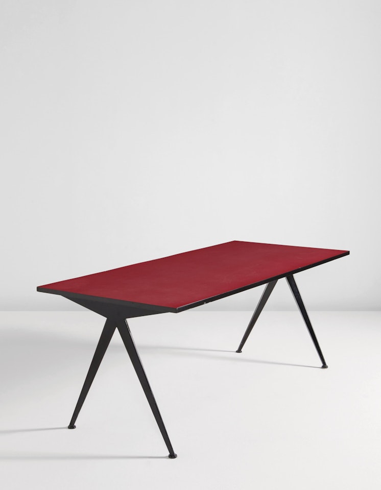"Compas" cafeteria table, model no. 512 by Jean Prouvé