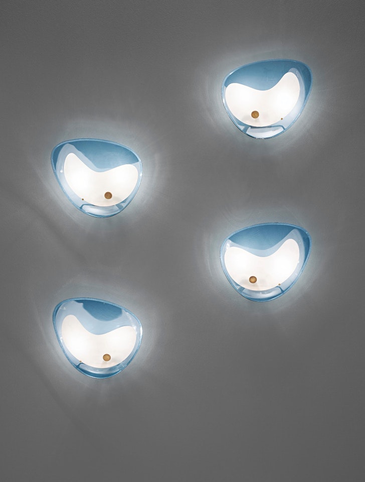 Set of four wall lights by Max Ingrand