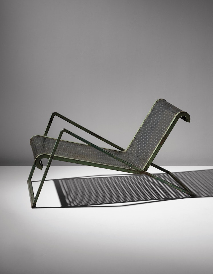 Armchair designed for the Salon de repos du Pavillon de la céramique, L'Exposition Internationale, Paris by Jean Royere